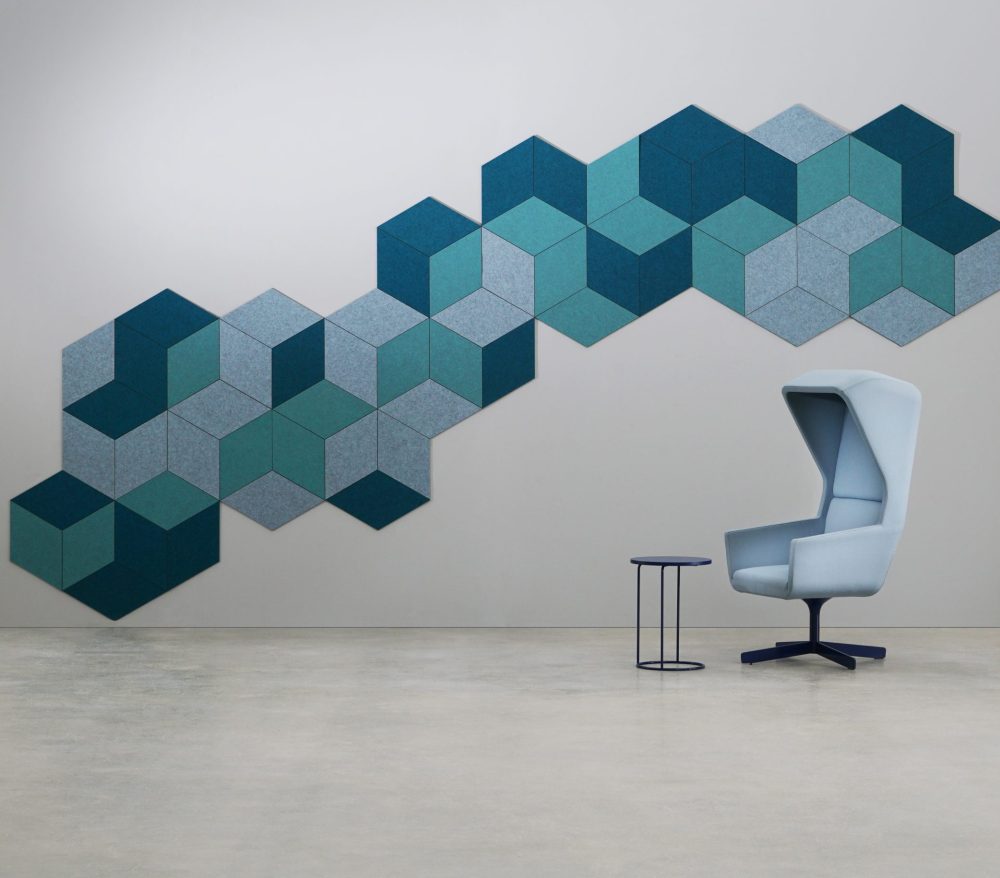 Rhombus acoustic panels