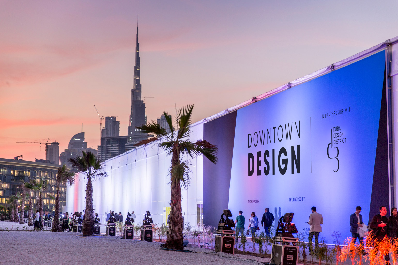 Downtown design billboard in Dubai
