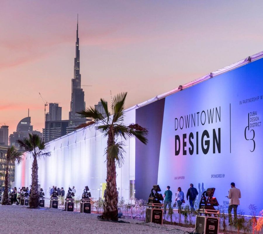 Downtown design billboard in Dubai