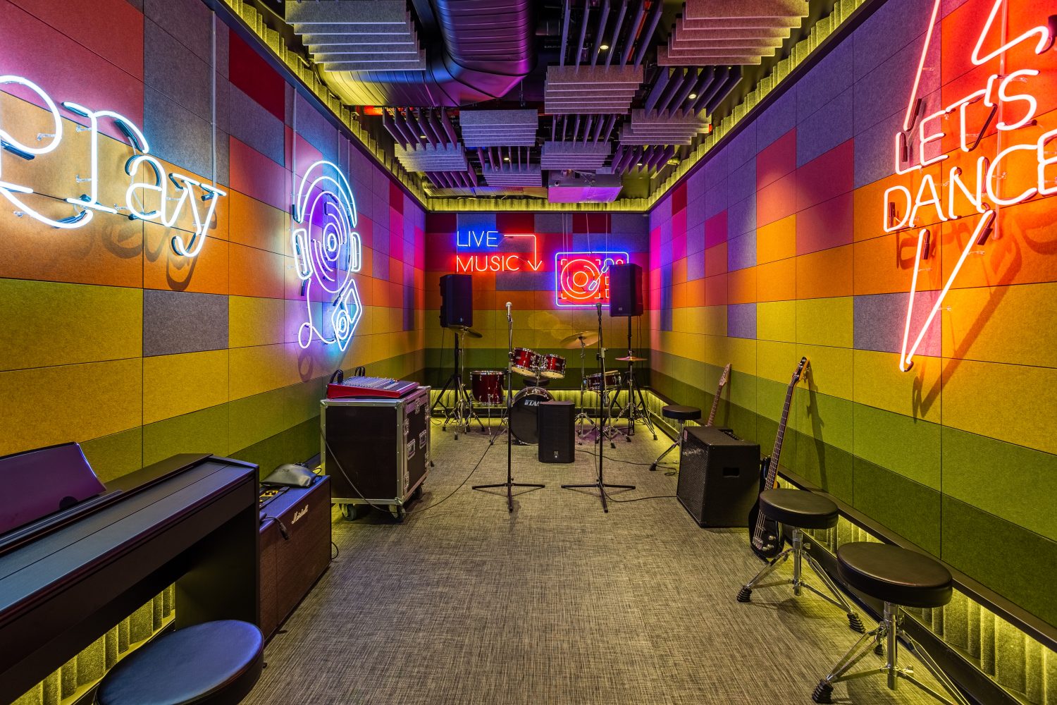 Pet Felt display in a studio