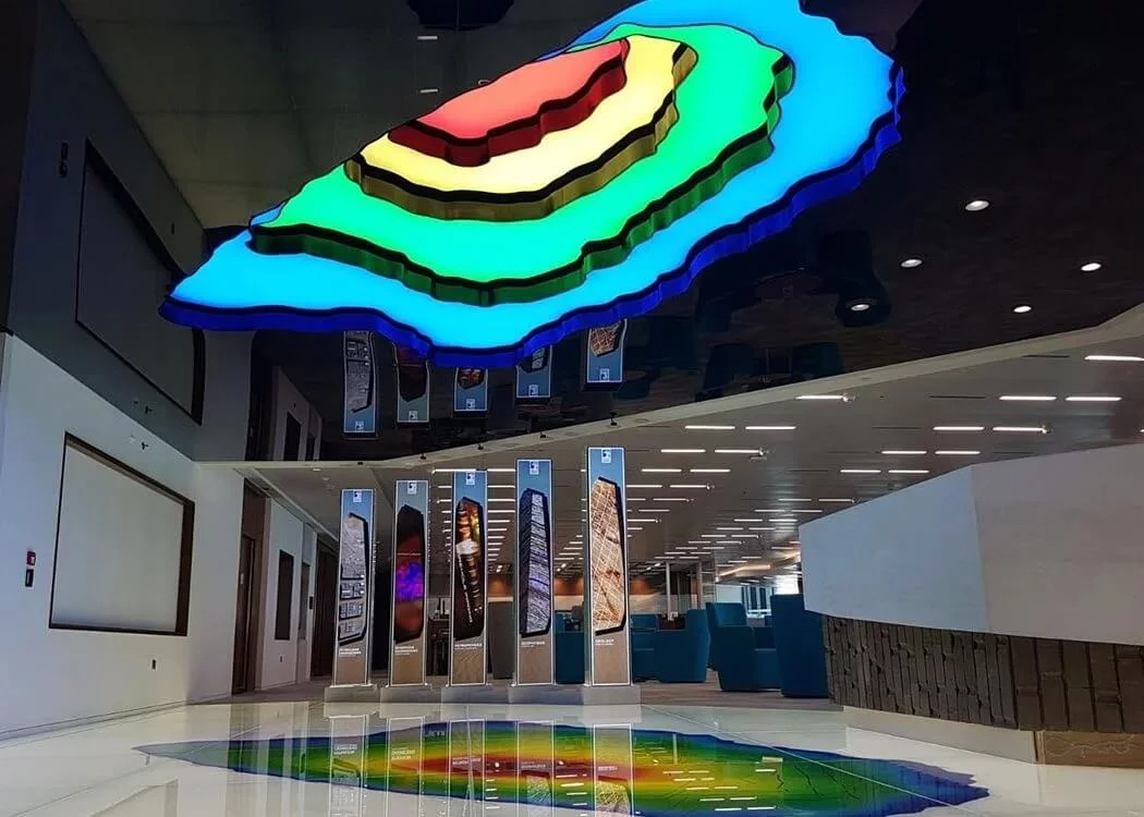 Image of the illuminated light installation